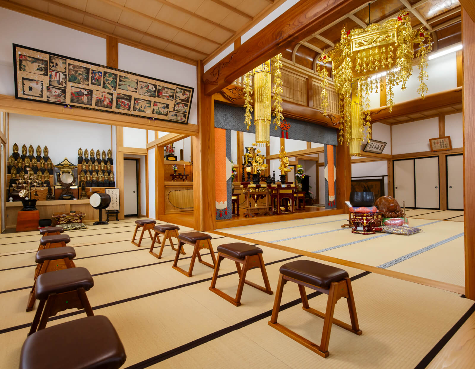 大龍寺の室内