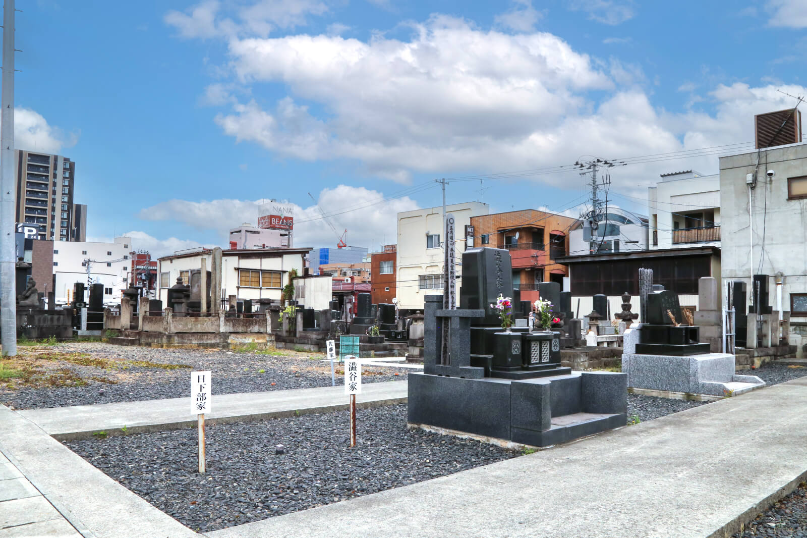 大龍寺の通常墓地